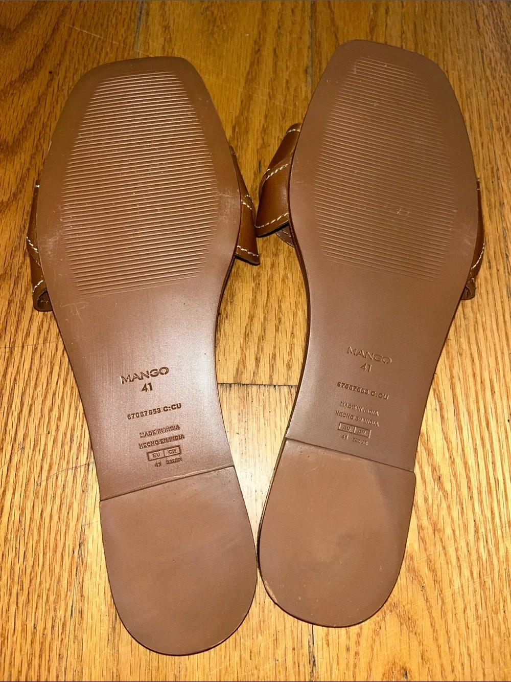 Mango Braided Leather Sandals